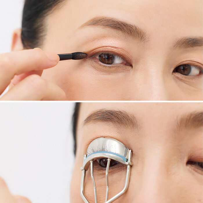 光を反射させ、まつ毛を上げて輝く目元に「アイシャドウ＆ビューラー」──大人の目元、垢抜けるメイク術【信頼コスメ アイメイク部門】