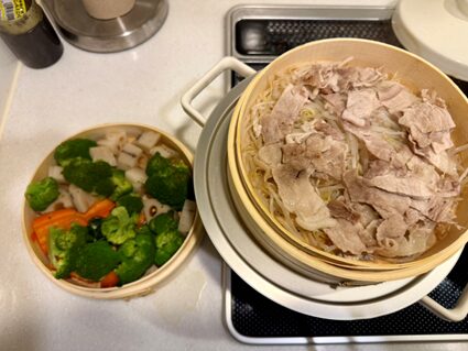 【根菜と豚肉のせいろ蒸し】ヒャダインの台所 Vol.290