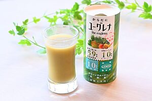 「からだにユーグレナ グリーンスムージー 乳酸菌」。さっぱりしていて飲みやすい