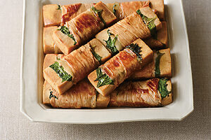 動物性たんぱく質【豚肉】+植物性たんぱく質【高野豆腐】で作る、高野豆腐の肉巻き照り焼き