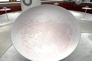 おしろいで雪を表現した資生堂らしいアート