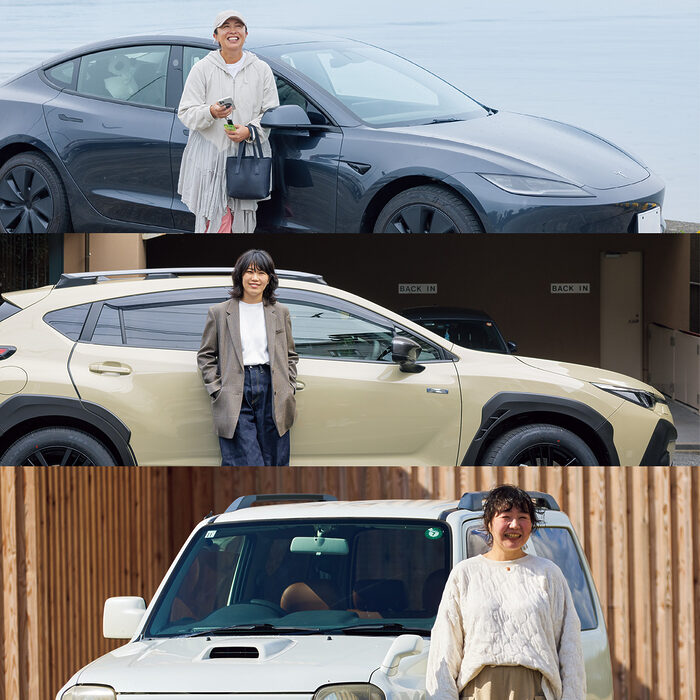 モデル3（テスラ）、クロストレック（スバル）、ジムニー（スズキ）──私たち世代が乗りやすいのは？ 愛車の魅力をお話しします