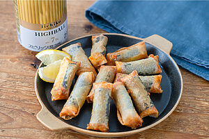 【ぐっち夫婦のお酒とおつまみ】ちくわとチーズの海苔春巻き×ハイボール