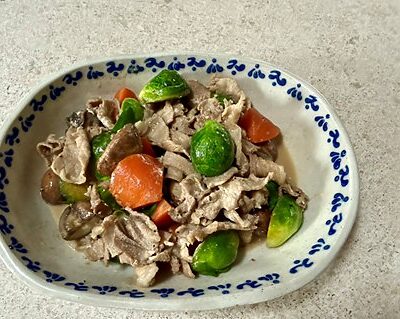 【芽キャベツと豚肉のアンチョビ炒め】ヒャダインの台所 Vol.300