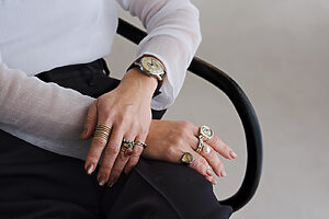 大草さん「指輪は“思っている量”の3倍つける！」