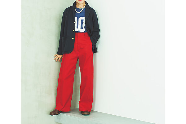 トレンドカラーや流行の柄をスパイスに──トラッド＋モードで新しい着こなし