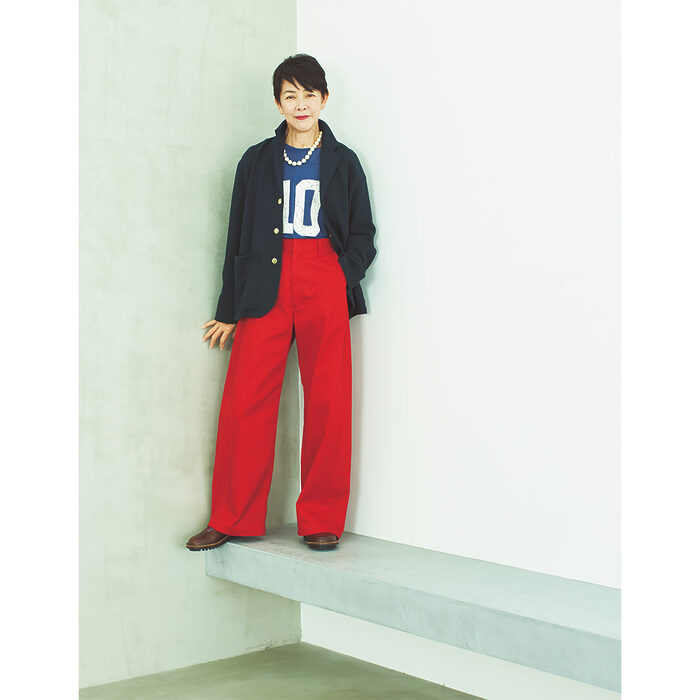 トレンドカラーや流行の柄をスパイスに──トラッド＋モードで新しい着こなし