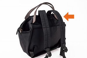 リュック用のショルダーがついているので、肩にかけたり背負ったりもできる