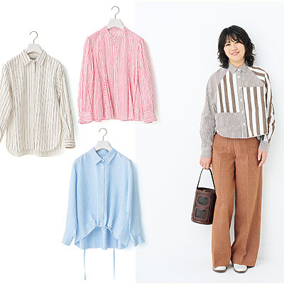 一枚で。アウターとして。多才なストライプシャツ──大沼こずえの「ずっとの、おしゃれ」