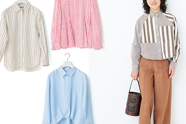 一枚で。アウターとして。多才なストライプシャツ──大沼こずえの「ずっとの、おしゃれ」