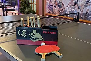 空いていればいつでも利用できる卓球台。ちょうど良いリフレッシュに