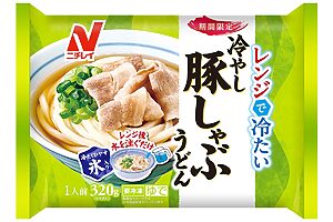 「レンジで冷たい 冷やし豚しゃぶうどん」415円 ※編集部調べ