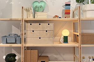 照明やオブジェなどを置き、余白のある使い方もできる