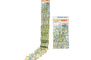 【多摩川の全貌を長さ3mに凝縮】絵師・村松昭さんによる『多摩川散策絵図』。多摩川約138kmを幅20cm、長さ300cmにわたって描いた労作だ。「村松さんは憧れの存在。現地まで足を運び、時間をかけて描いた鳥瞰図は地図が苦手な人もワクワクできるはず」
