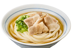和風だしの風味が効いた「レンジで冷たい 冷やし豚しゃぶうどん」 ※調理例