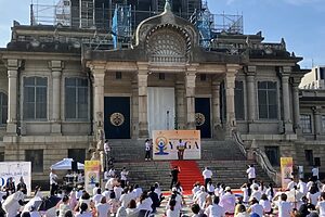 築地本願寺 国際ヨガデー（昨年のイベントの様子）