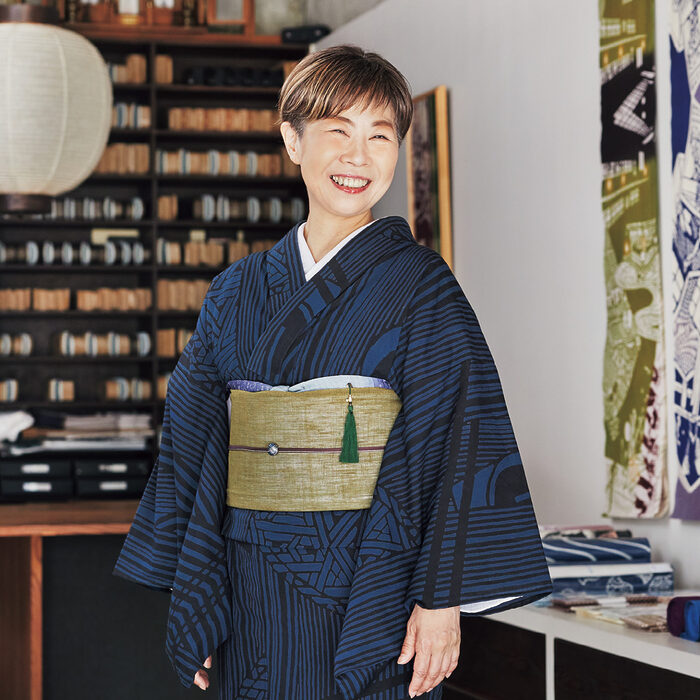 型染作家・小倉充子さんの着物の時間──浴衣は江戸前にキリリと着こなしたい。さりげなくカッコいいのが理想ですね