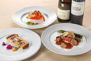 フランス料理の「ノブレス」ワインと合わせたペアリングでオーダーもできる