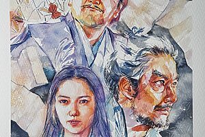 『豊臣兄弟！』30話イメージイラスト／豊臣兄弟に翻弄された、柴田勝家（山口馬木也）と 丹羽長秀（池田鉄洋）。そして覚悟を決めたお市（宮﨑あおい）／南天