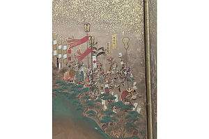 「賤ヶ岳合戦図屏風」（部分）豊臣秀吉の姿