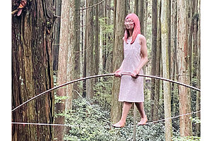 古巻和芳《道行き／skywalker No.31》（部分）（バンノ山荘）