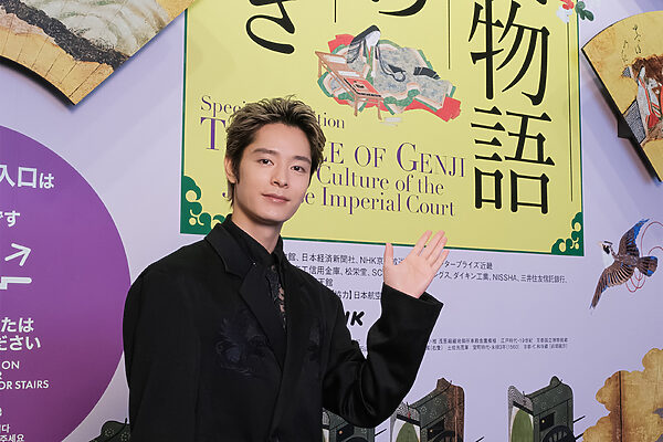 塩野瑛久さん、美しい調度品に思わず「高そう……」。「源氏物語 王朝のかがやき」が京都国立博物館でスタート