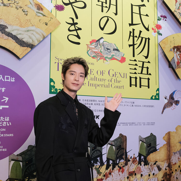 塩野瑛久さん、美しい調度品に思わず「高そう……」。「源氏物語 王朝のかがやき」が京都国立博物館でスタート
